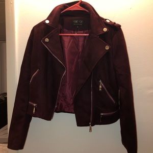 Suede moto-jacket from Barcelona